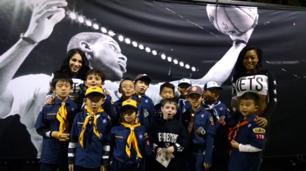 Group Photo with Cheerleaders